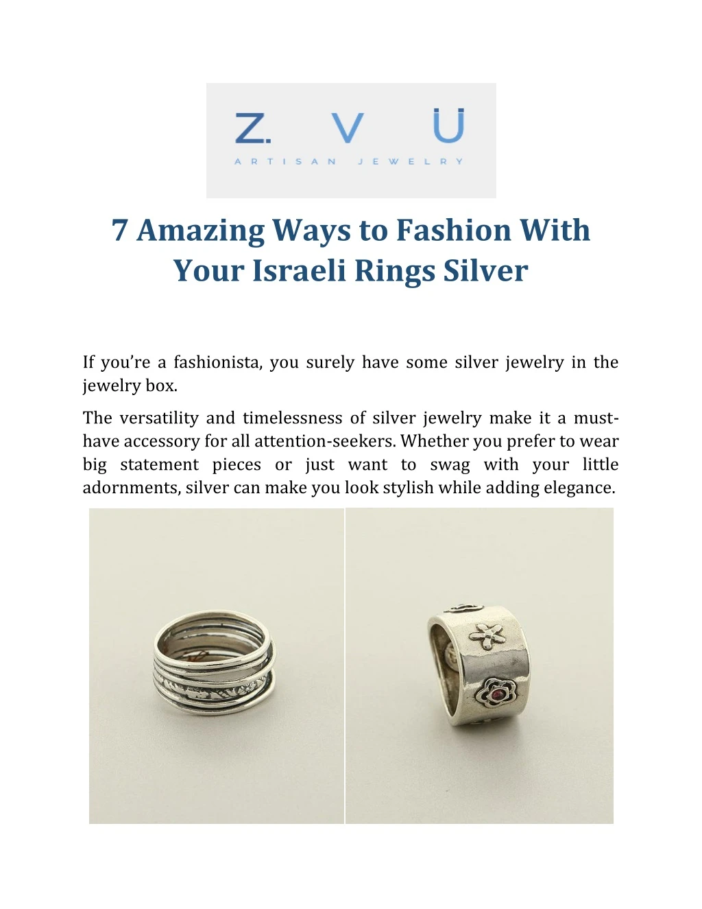 7 amazing ways to fashion with your israeli rings