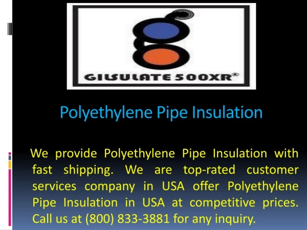 polyethylene pipe insulation
