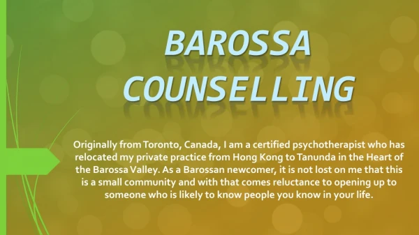 Barossa Counselling-Barossa Strong