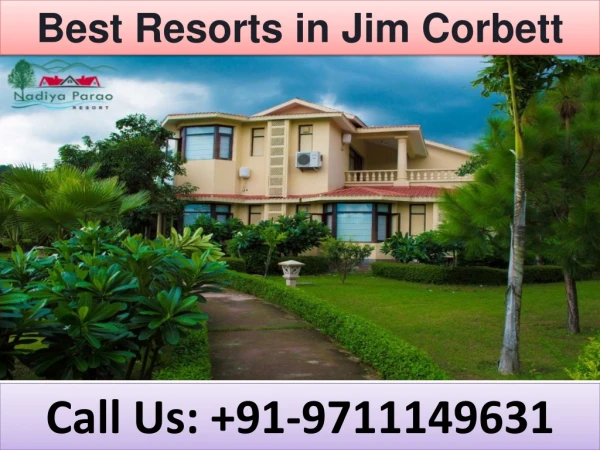 Best Resorts in Jim Corbett