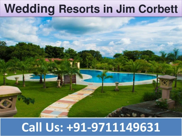 wedding resorts in jim corbett