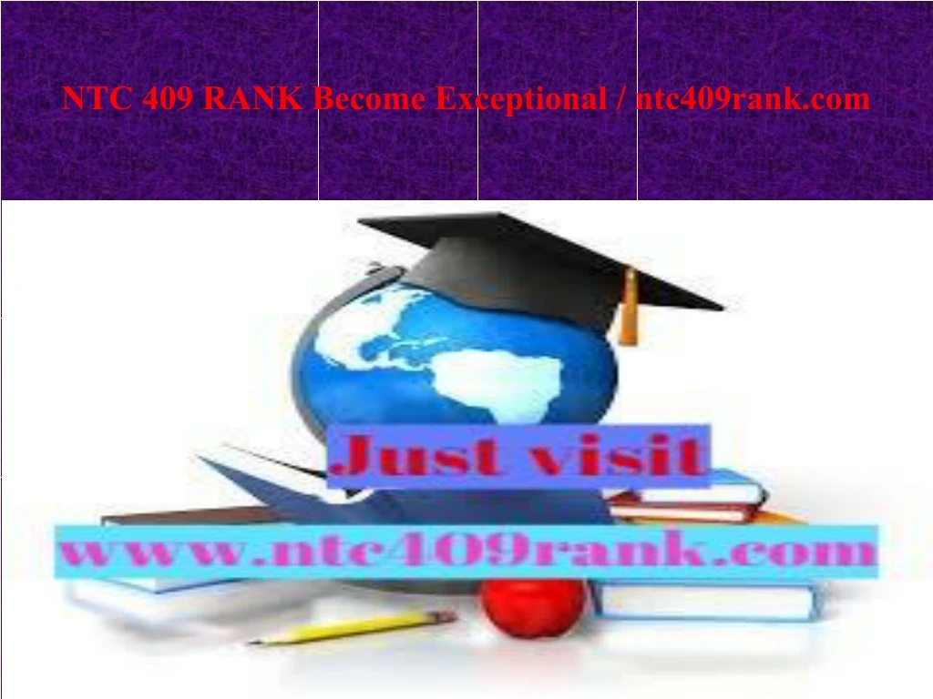 ntc 409 rank become exceptional ntc409rank com