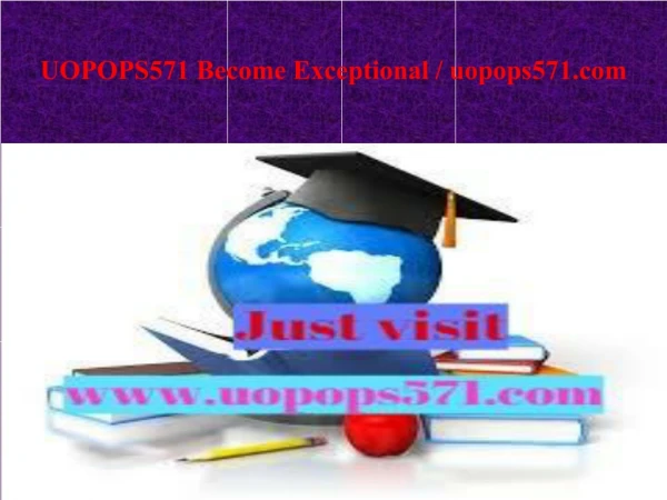 UOPOPS571 Become Exceptional / uopops571.com