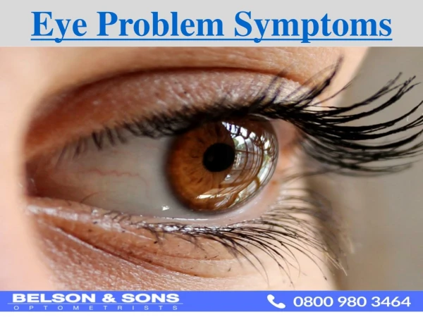 Eye Problem Symptoms