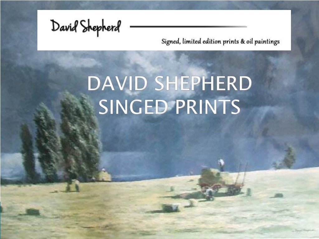 david shepherd singed prints