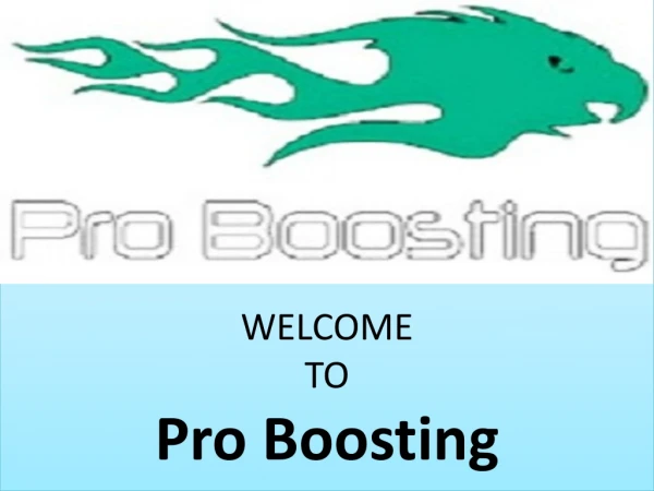 Pro Boosting