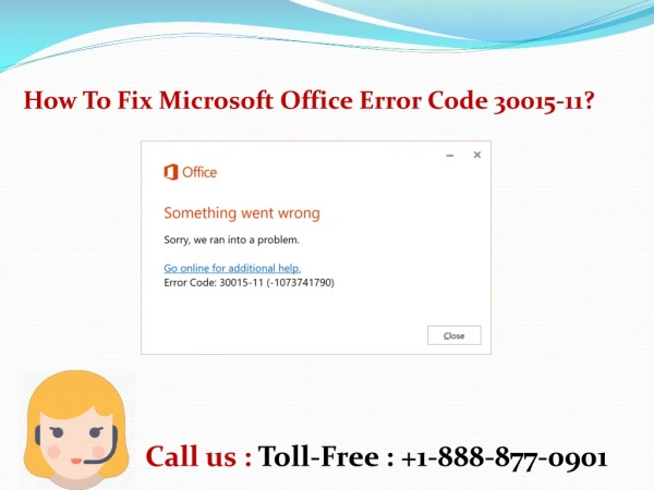 How To Fix Microsoft Office Error Code 30015-11?