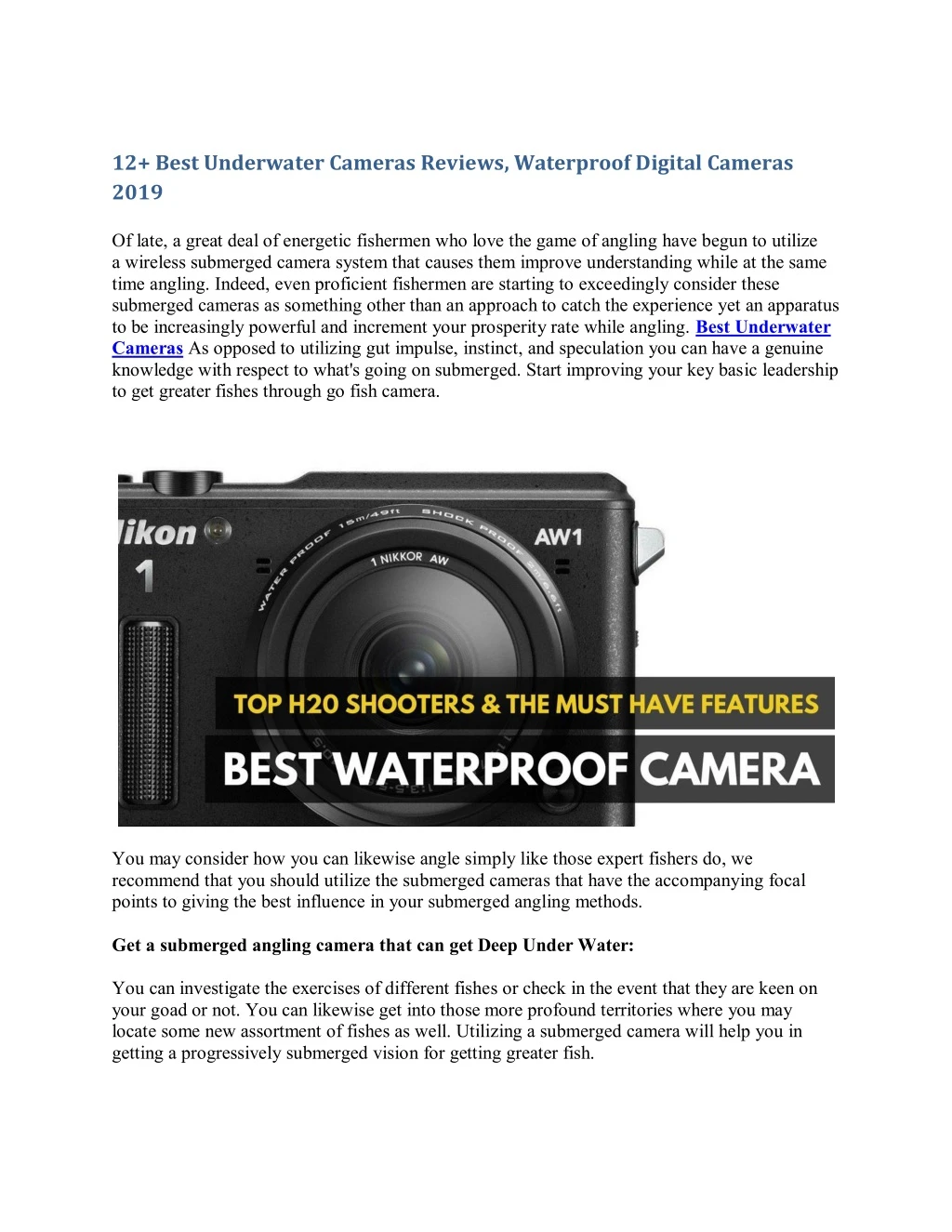 12 best underwater cameras reviews waterproof