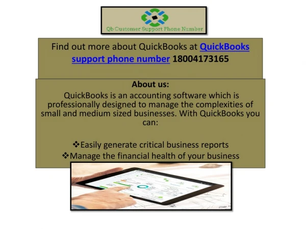 QuickBooks support phone number