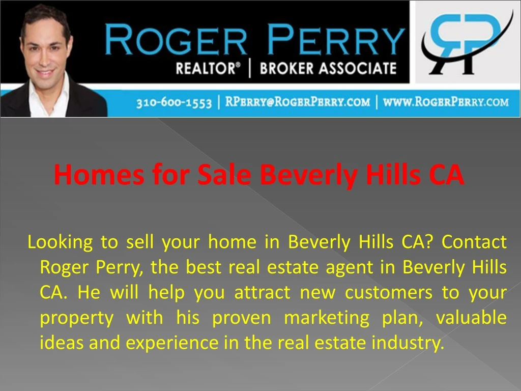 looking to sell your home in beverly hills