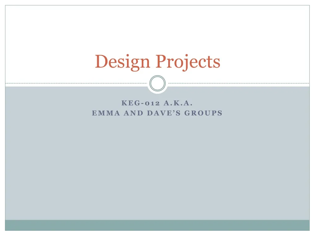 design projects