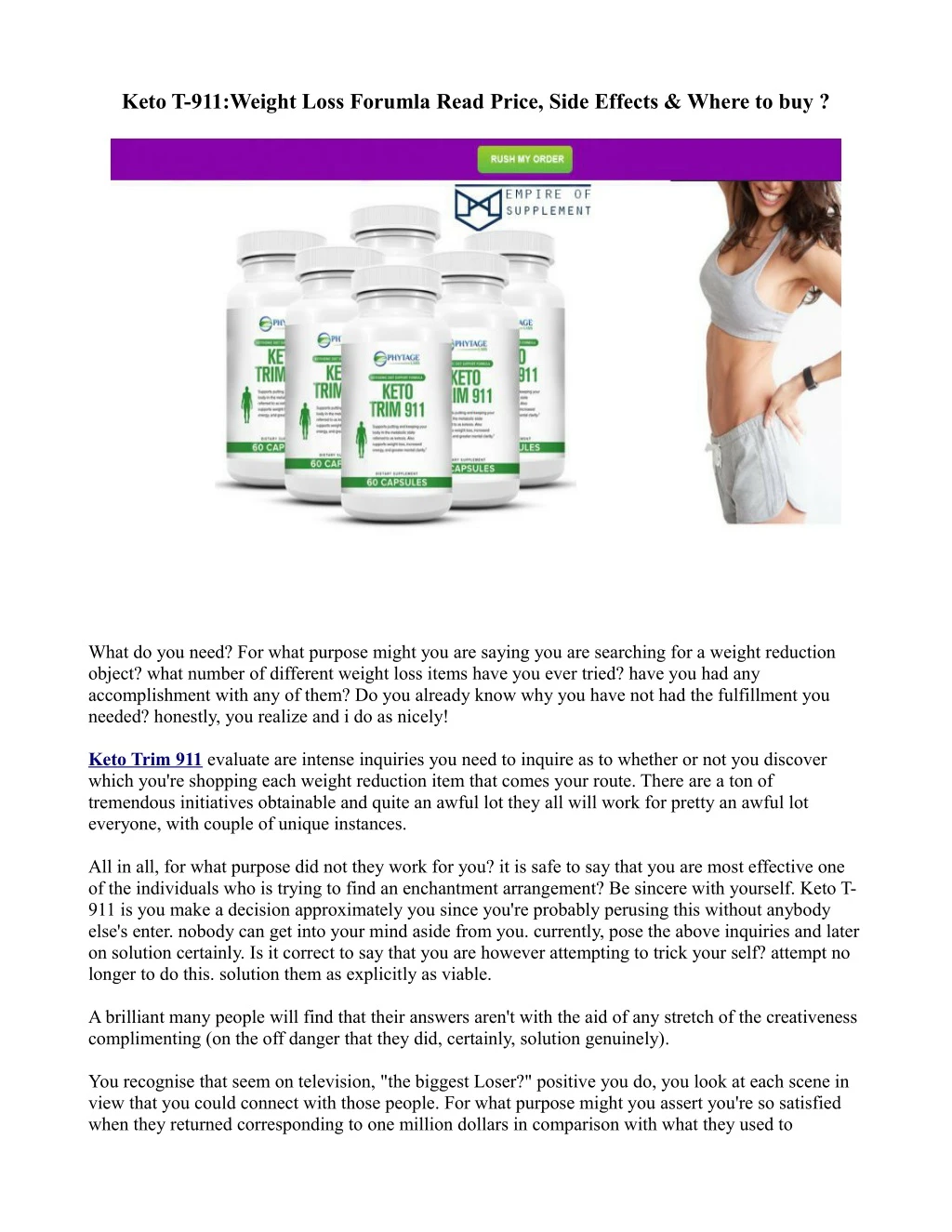 keto t 911 weight loss forumla read price side