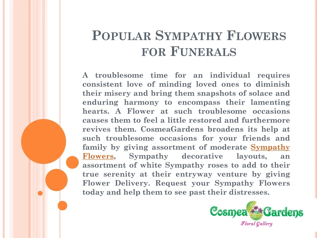 popular sympathy flowers for funerals