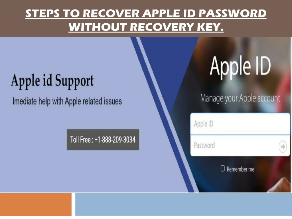 steps to recover apple id password without