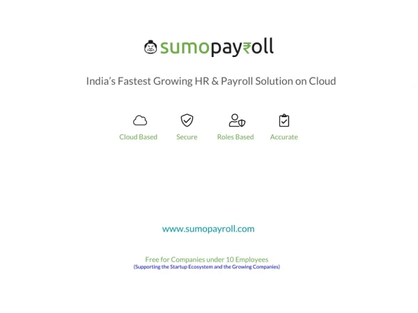 India's best payroll software - Sumopayroll