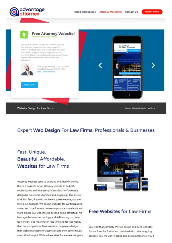 Website Design for Law Firm