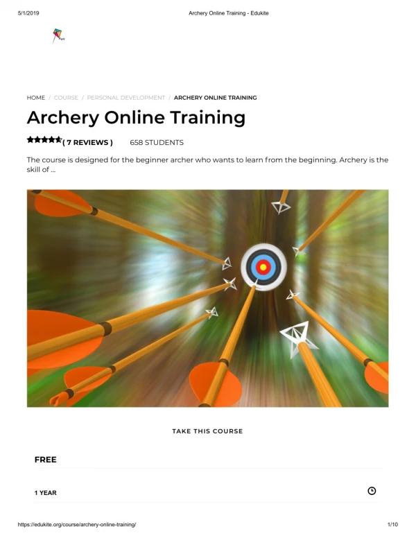 Archery Online Training - Edukite