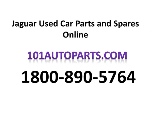 Used Jaguar Parts 101autoparts 18008905764