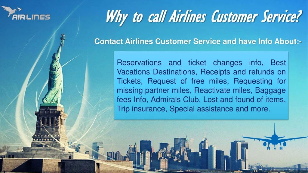 why to call airlines customer service why to call