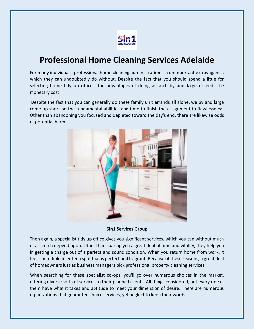 professional home cleaning services adelaide