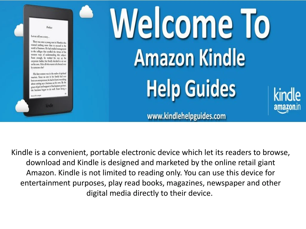 kindle is a convenient portable electronic device