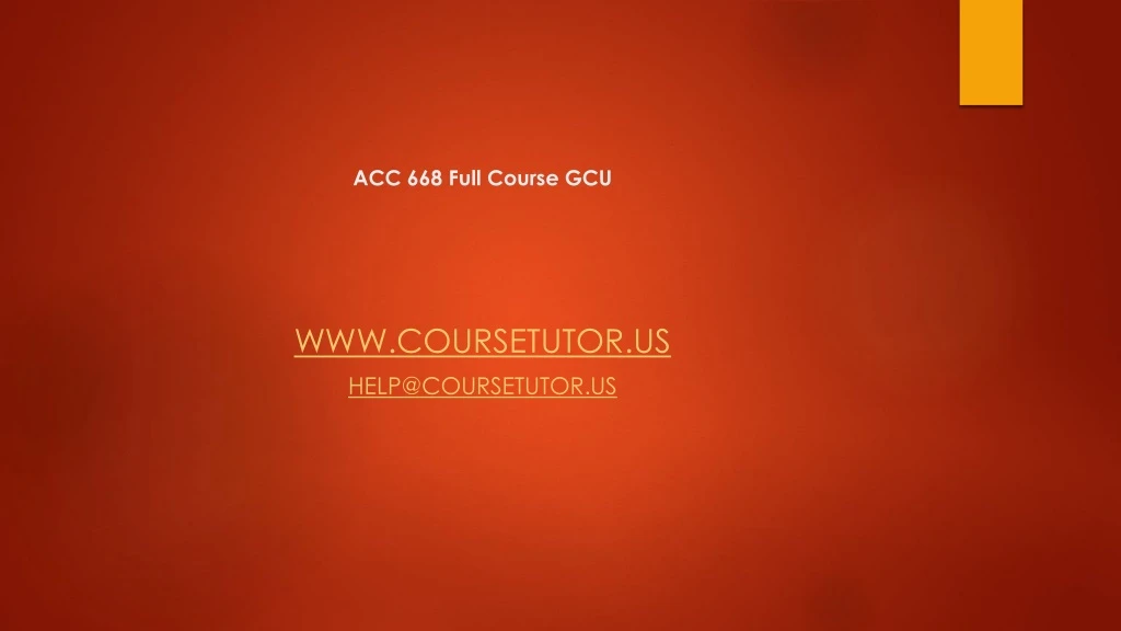 acc 668 full course gcu