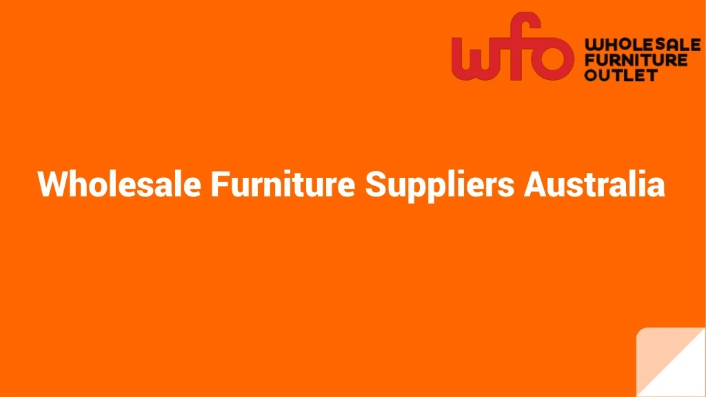 wholesale furniture suppliers australia