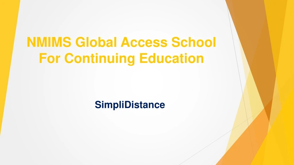 nmims global access school for continuing education