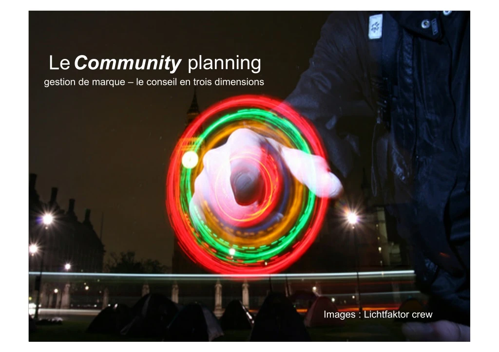 community planning le gestion de marque