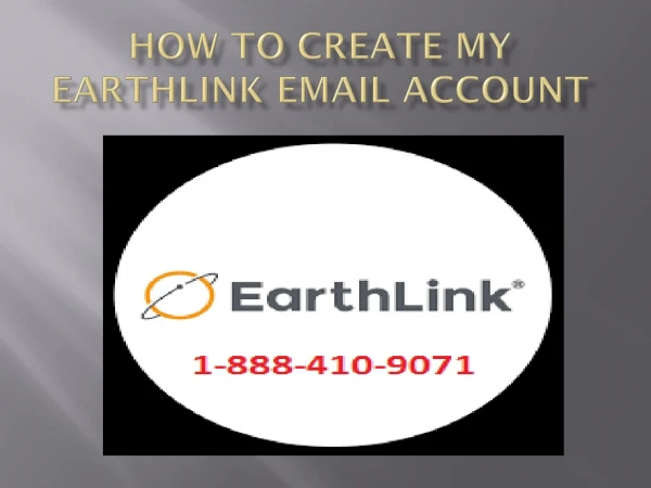 How to create my Earth-link email account ?