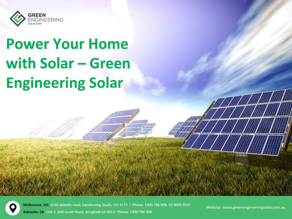 power your home with solar green engineering solar