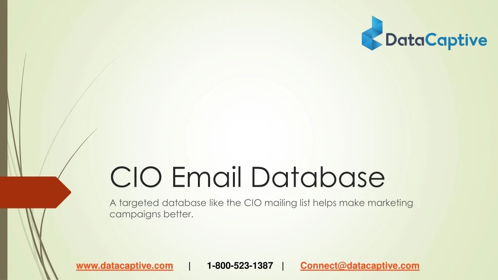 cio email database