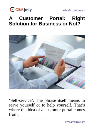 A Customer Portal: Right Solution for Business or Not? - slide 1