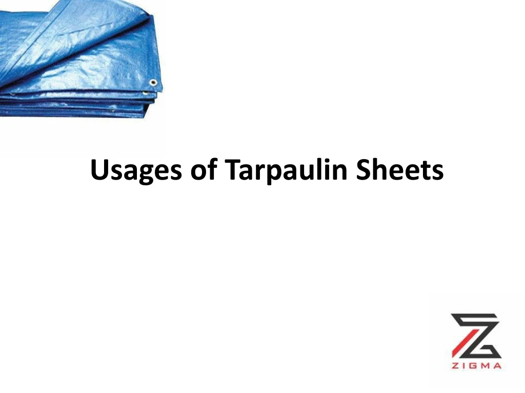 usages of tarpaulin sheets