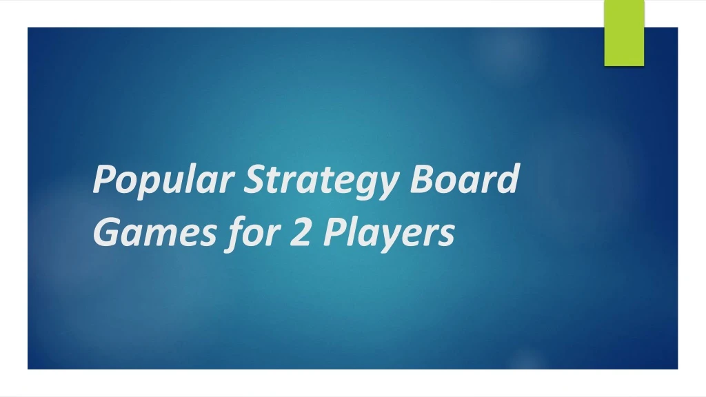 popular strategy board games for 2 players