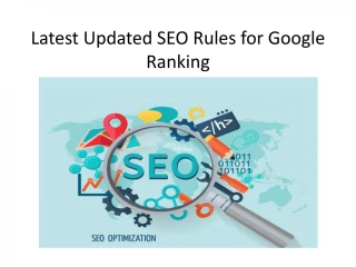 Latest Updated SEO Rules for Google Ranking
