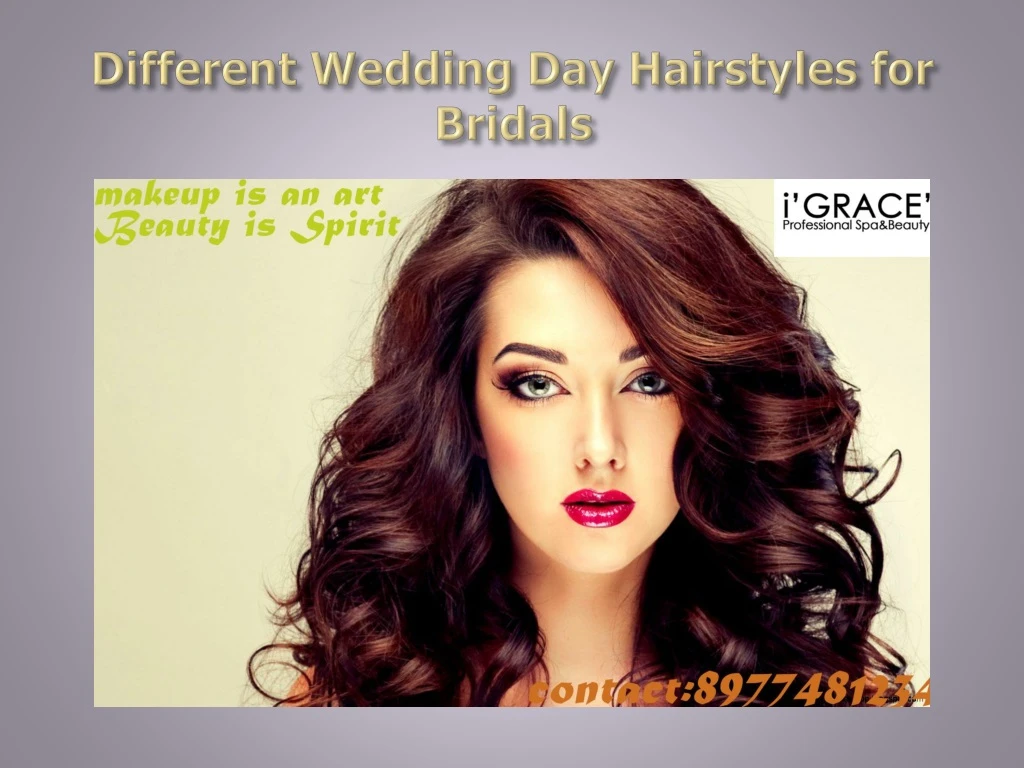different wedding day hairstyles for bridals