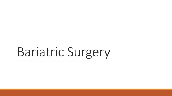 Bariatric Surgery - DHI