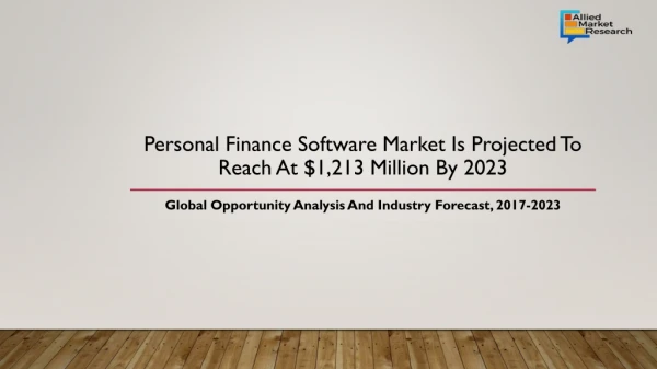 personal finance software market-Future Growth