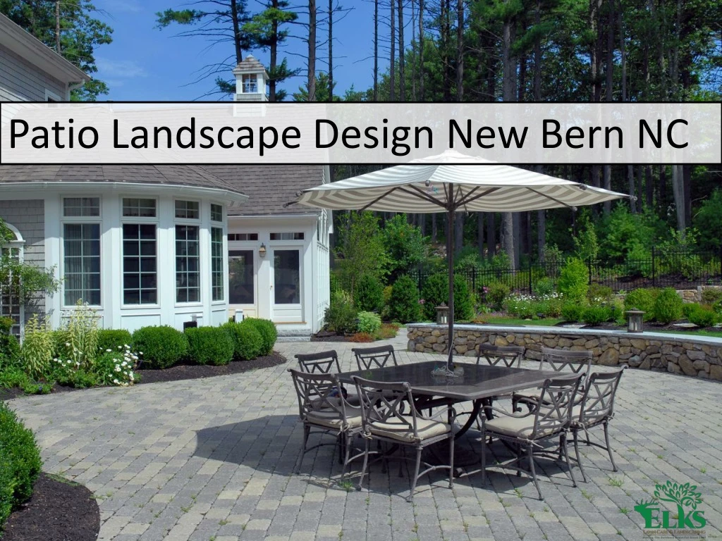 patio landscape design new bern nc