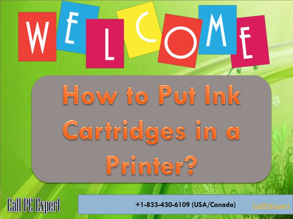 how to put ink cartridges in a printer