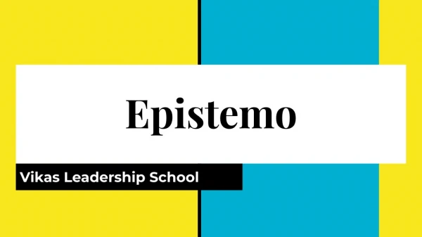 Best International Schools in Hyderabad, Telangana | Epistemo Vikas Leadership School