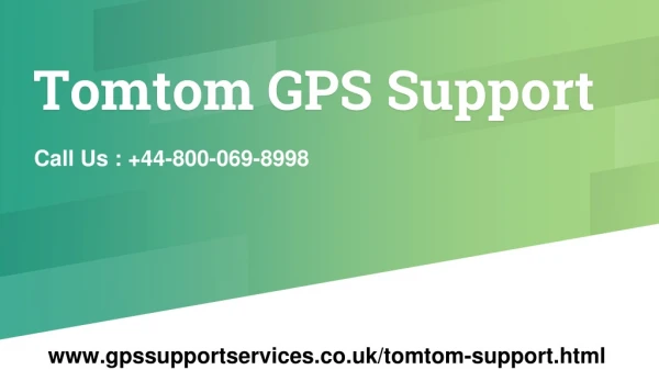 Get steps to download TomTom maps updates