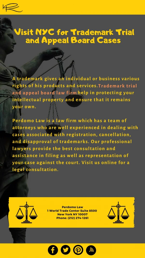 Visit NYC for Trademark Trial and Appeal Board Cases