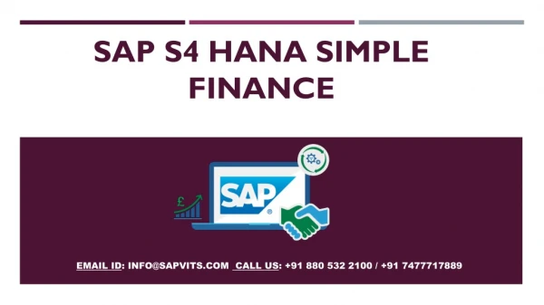 Sap Simple Finance PDF | sap simple finance an introduction pdf