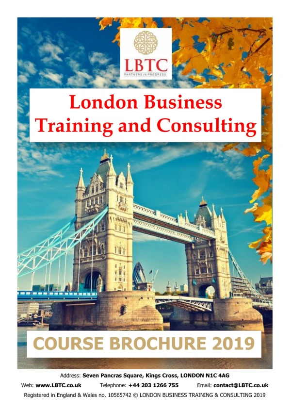 London Business Training & Consulting (LBTC) - London,UK