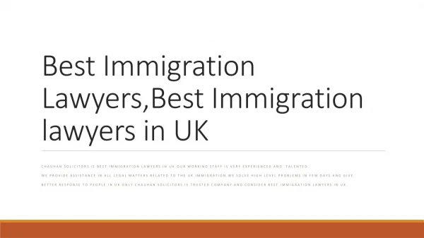 Best Immigration Lawyers,Best Immigration lawyers in UK