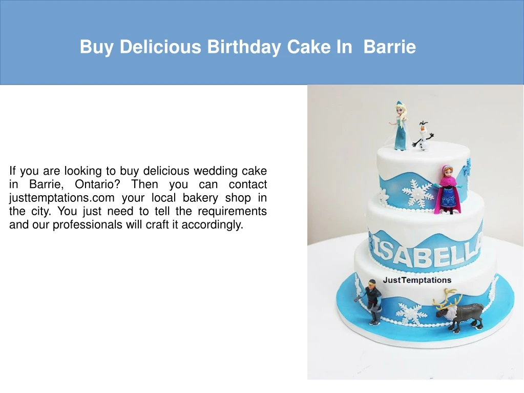 buy delicious birthday cake in barrie