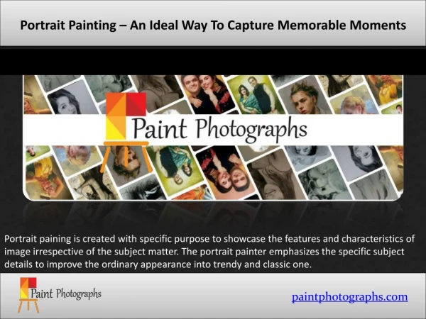 Portrait Painting An Ideal Way To Capture Memorable Moments
