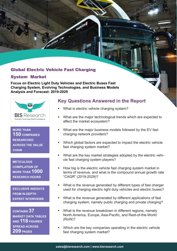 Electric Vehicle Fast Charging System Market Survey
